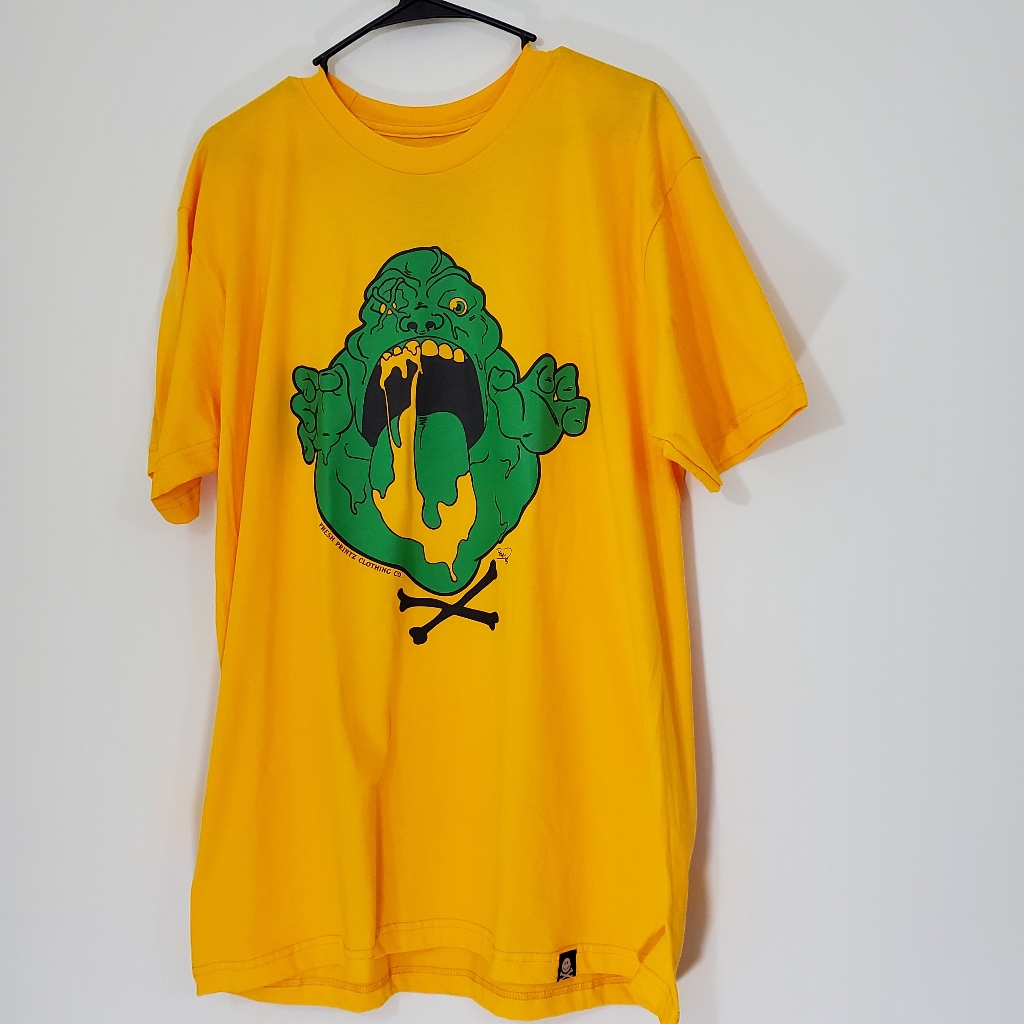 Yellow Tee With Green Monster Xl
